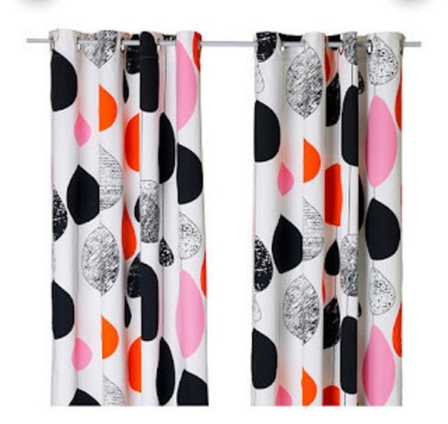Ikea Bollkaktus Fabric Panel Curtains by Hanna Jaakkola Balloons Set of 2