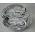 Miller Rogaska Crystal YIN YANG Pair Votive Tea Light Candle Holders Slovenia
