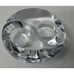 Miller Rogaska Crystal YIN YANG Pair Votive Tea Light Candle Holders Slovenia