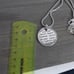 Brighton Sister Pendant Necklace Engraved Reversible Silver Plated Retired 18