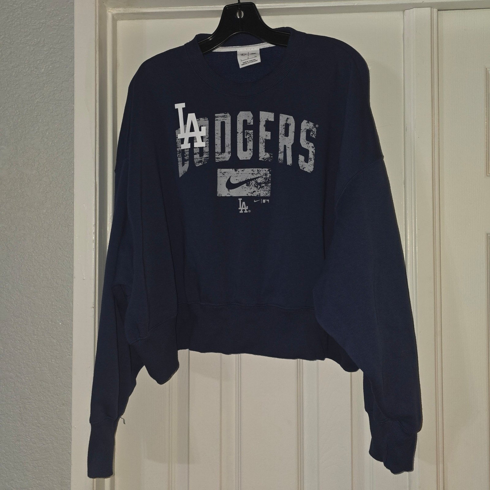 Women's Nike Navy Blue Los Angeles Dodgers Pullover Sweatshirt Small