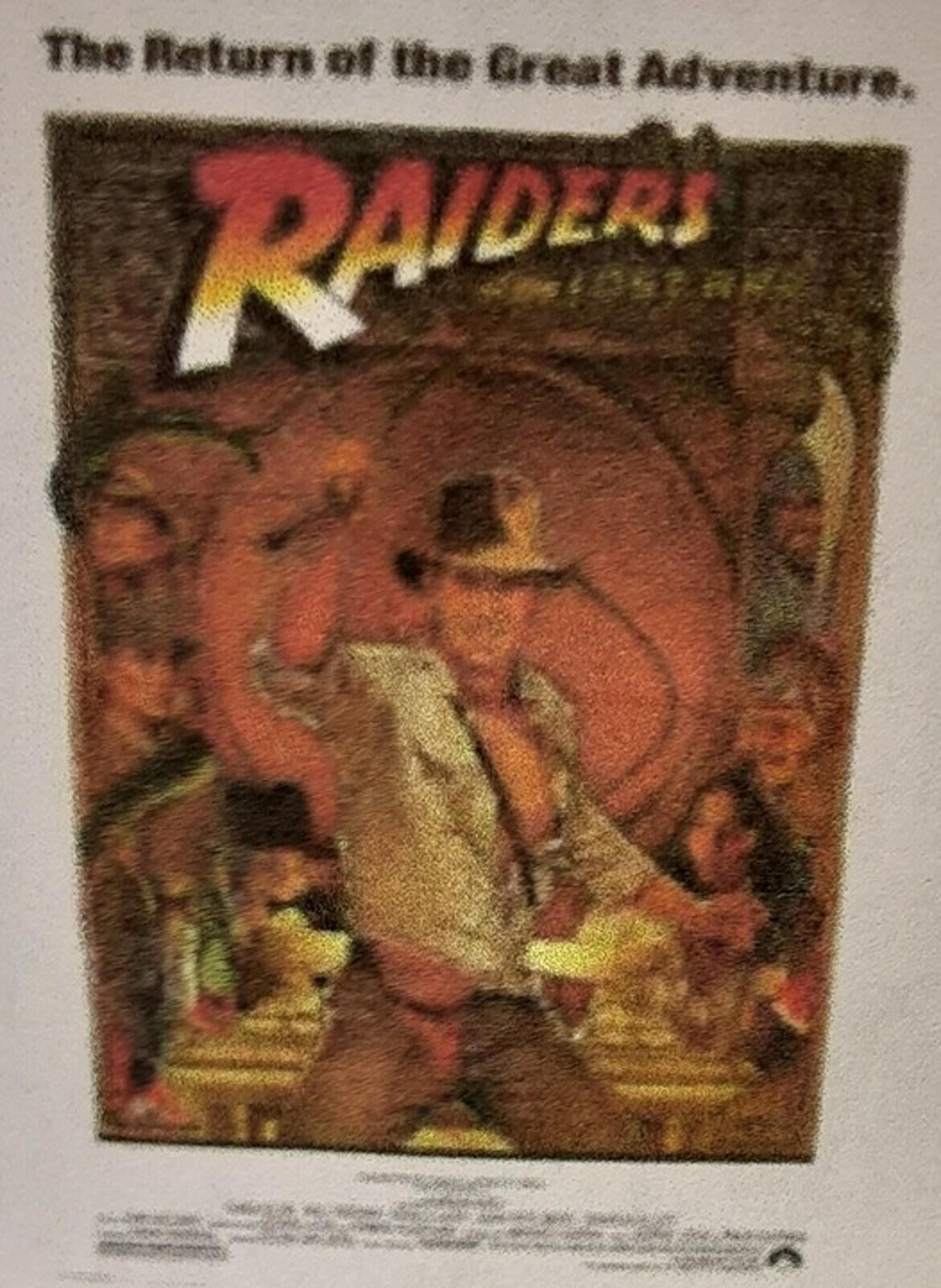 Raiders of the lost ark movie poster new 24x 36