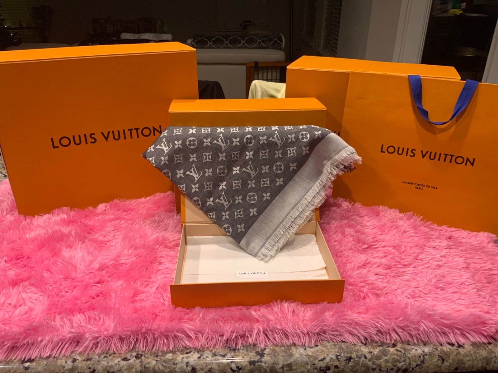 Louis Vuitton Monogram Shawl