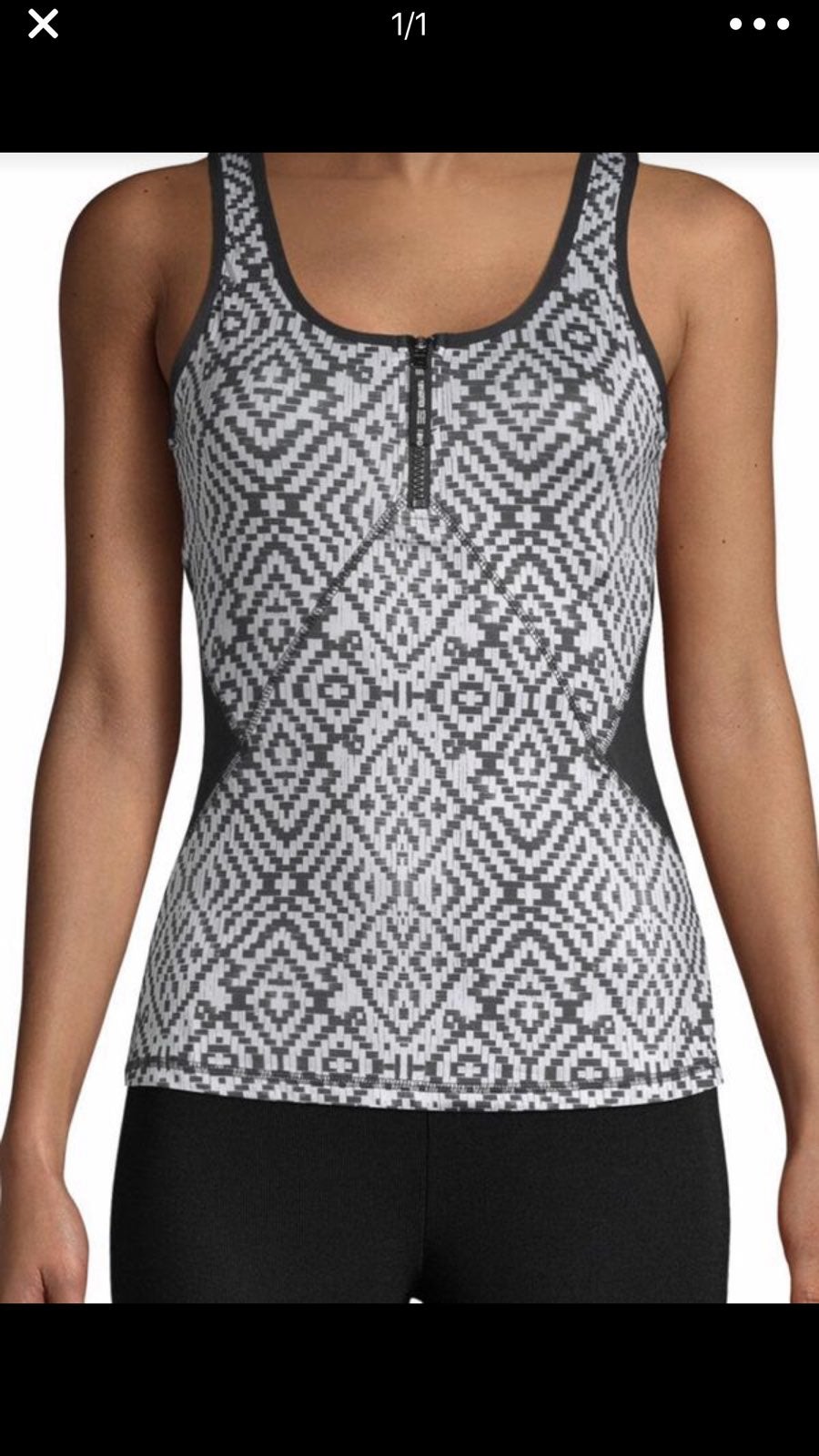 Gottex Work Out Top BLACK WHITE