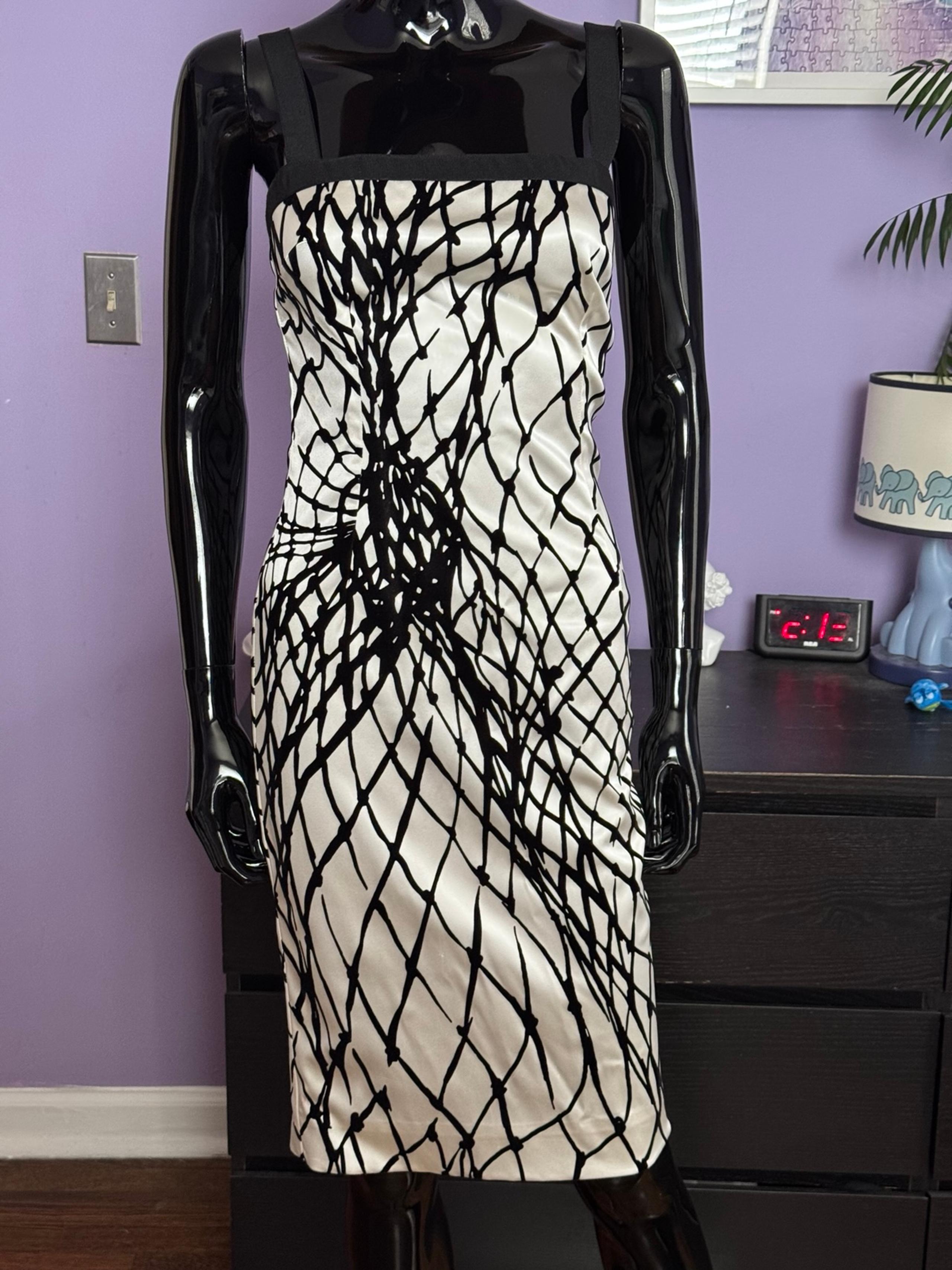Dolce&Gabbana black white bustier Bodycon dress
