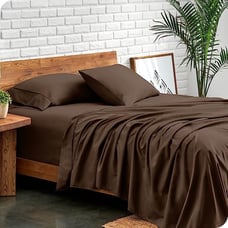 Chocolate Twin XL Sheet Set 1800 Thread Count Cool and Breathable