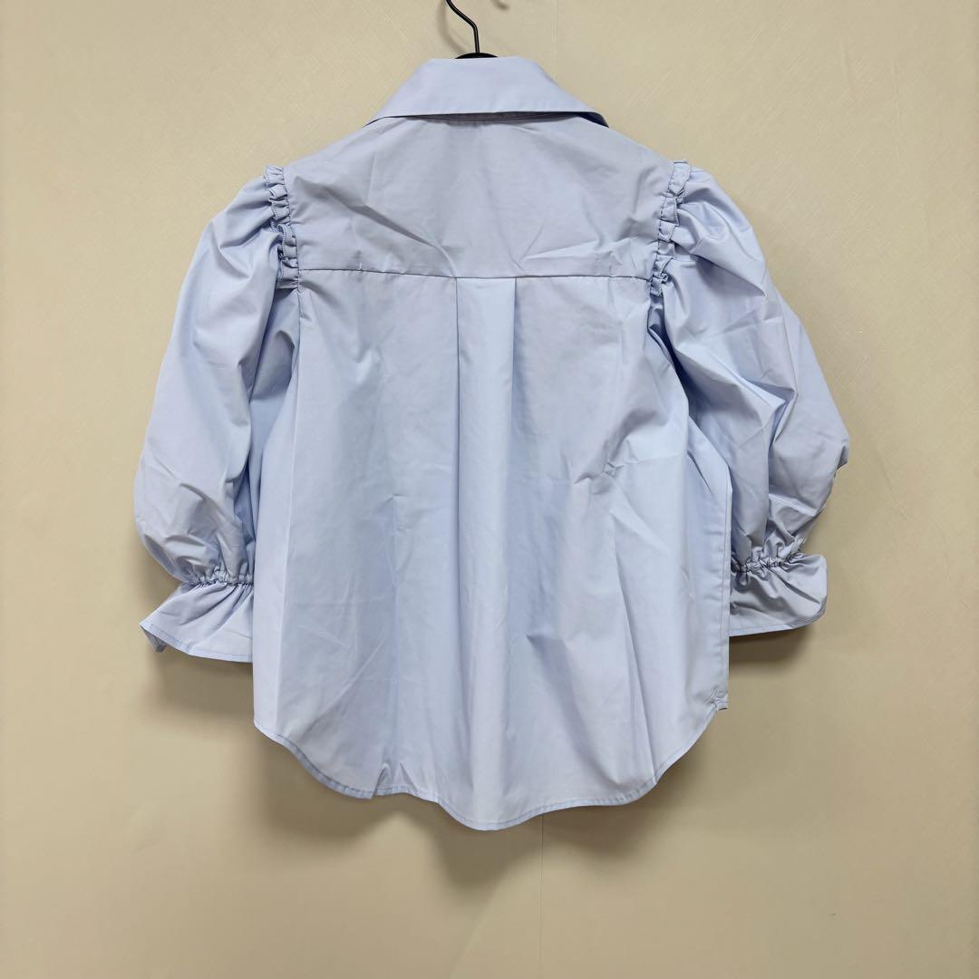 Bibiy CORA PUFF BLOUSE Blue, New with tags