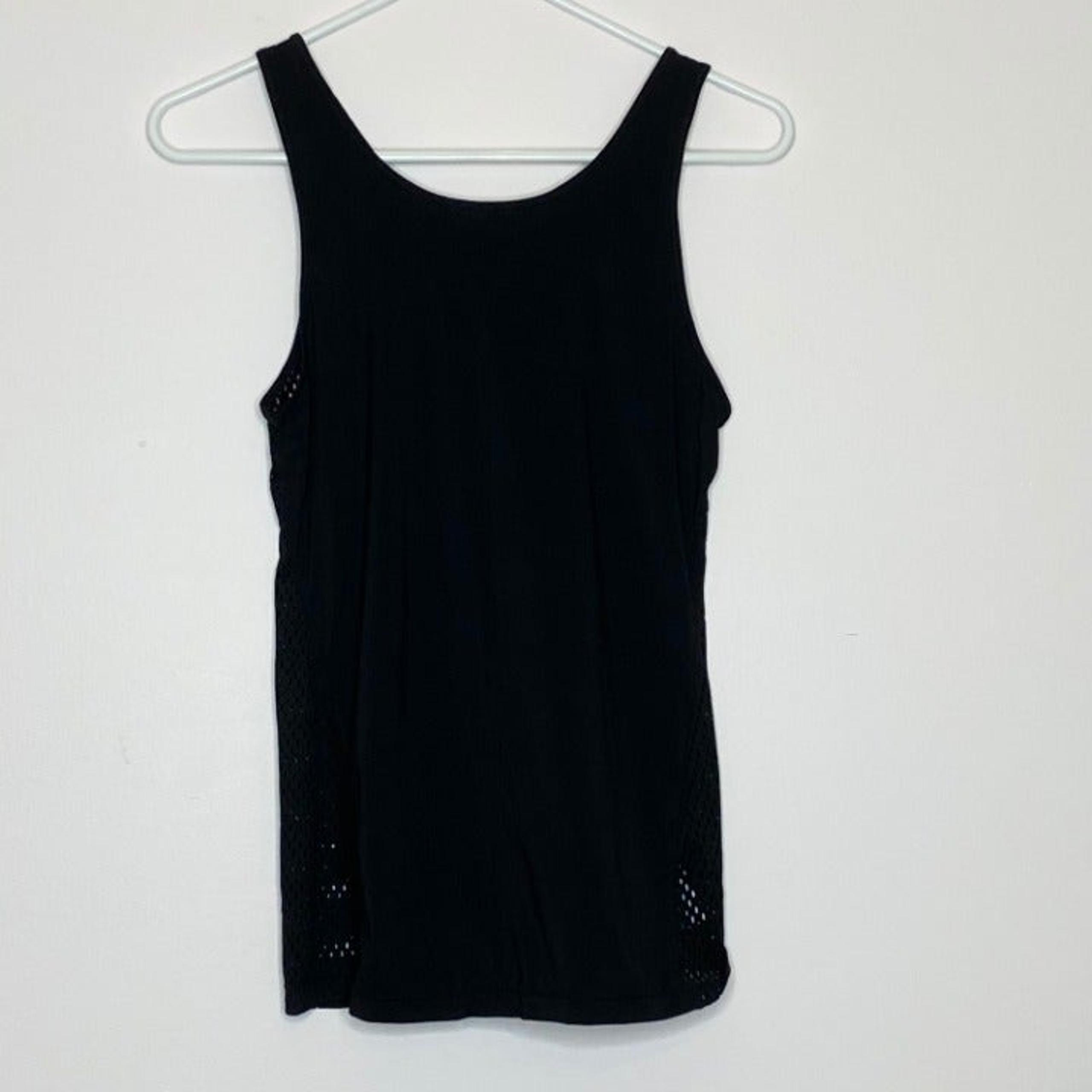 Z by Zella Back Mesh Tank Top Black XS