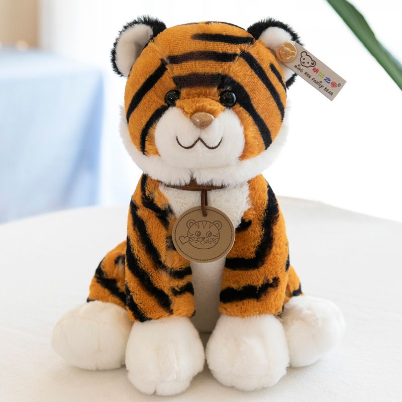 Plush toy cute striped tiger wedding doll throw doll