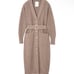 herlipto Belted Wool-blend Long Cardigan