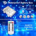 Lights, Blue, 33ft 100 LED Battery Operated Christmas String Lights