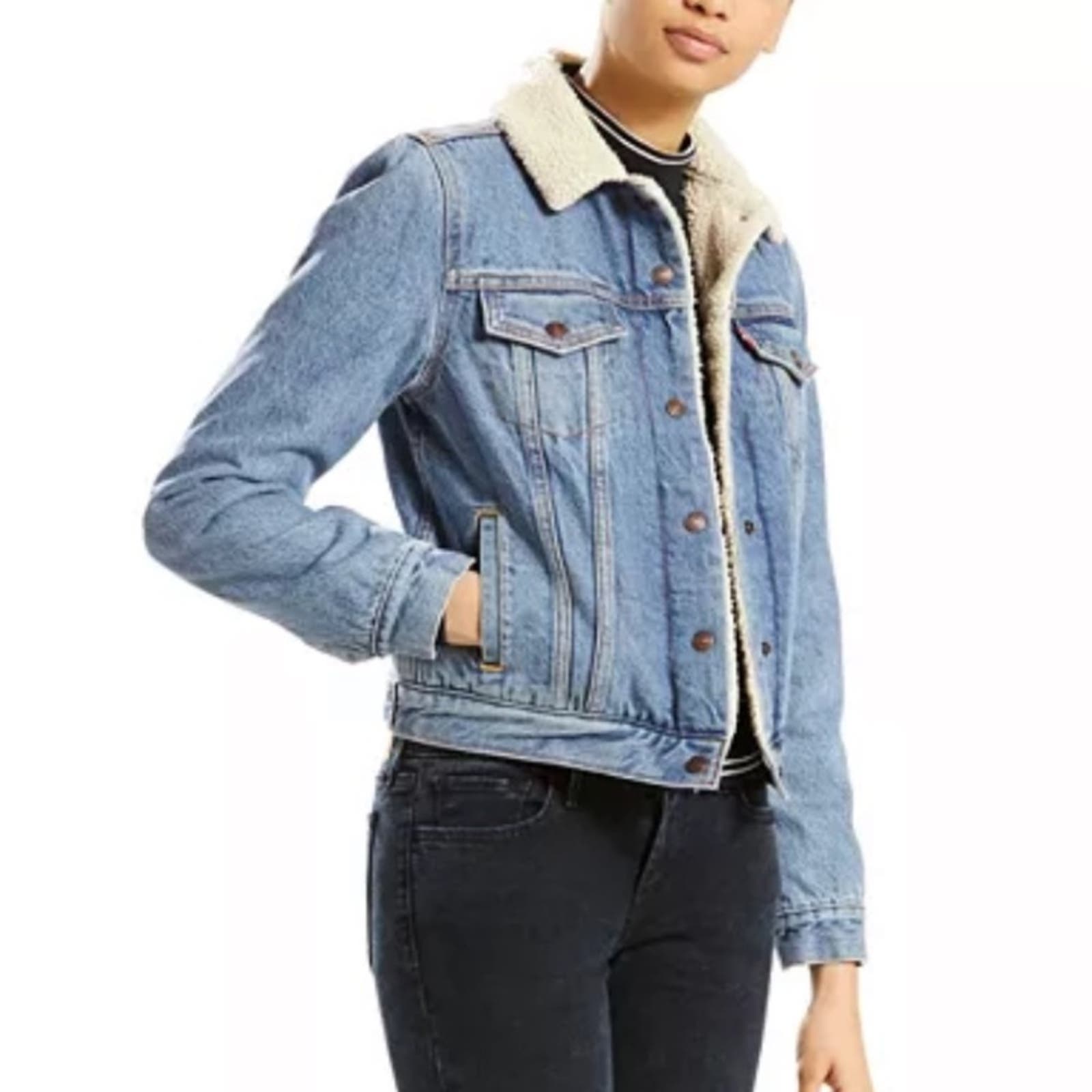 Levi Strauss & Co Sherpa Trucker Jean Jacket