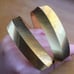 Vintage 2pc set Monet signed gold tone bracelets