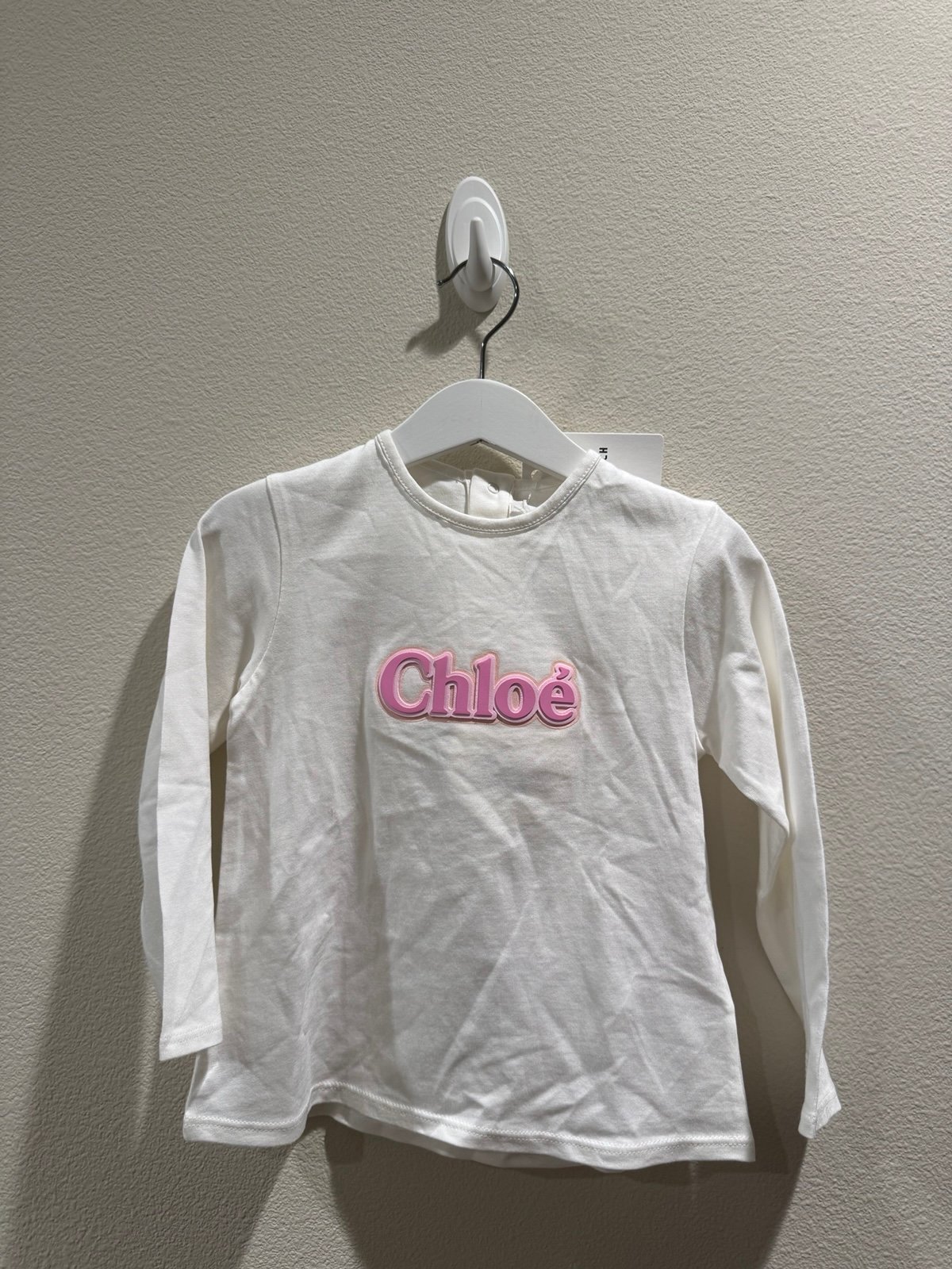 Chloe kids cotton long sleeve top in size 3