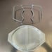 Vintage Pyrex Gold Acorn Divided Casserole Divided Cover with stand