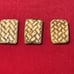 Lot of hatch carved flat bone beads. 364