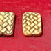 Lot of hatch carved flat bone beads. 364