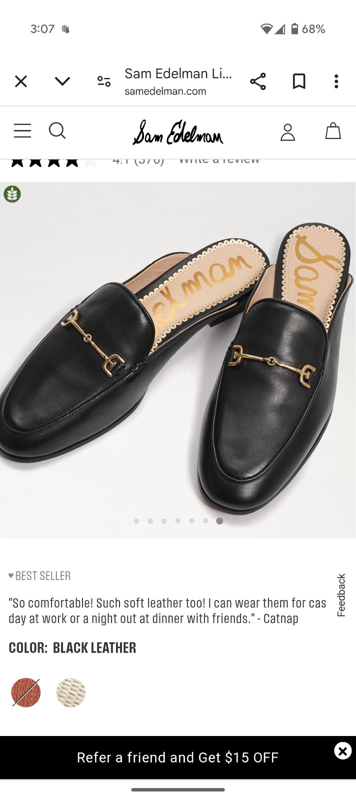Sam Edelman slide on loafers