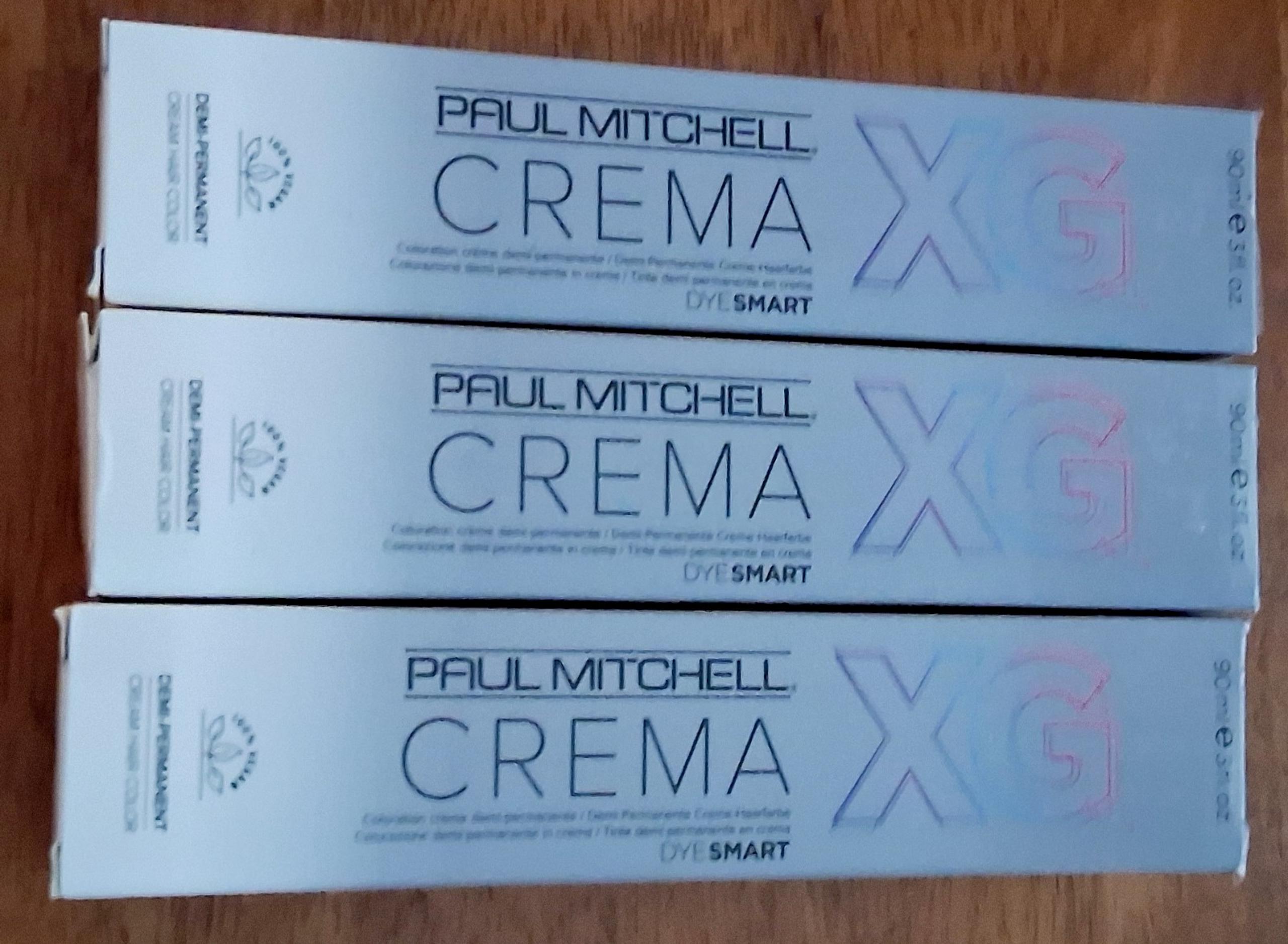 Paul Mitchell Crema XG Dye Smart Clear Demi-Permanent Hair Color 3oz 90ml. 3x