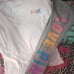 VS PINK HTF ROCK OUT IN RAINBOW SET M