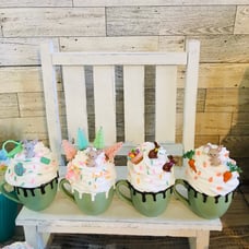 Set Of 4 Easter Spring Freen Espresso Mug Decor Bundle