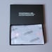 Porsche Leather Luggage Tag - Black and Red