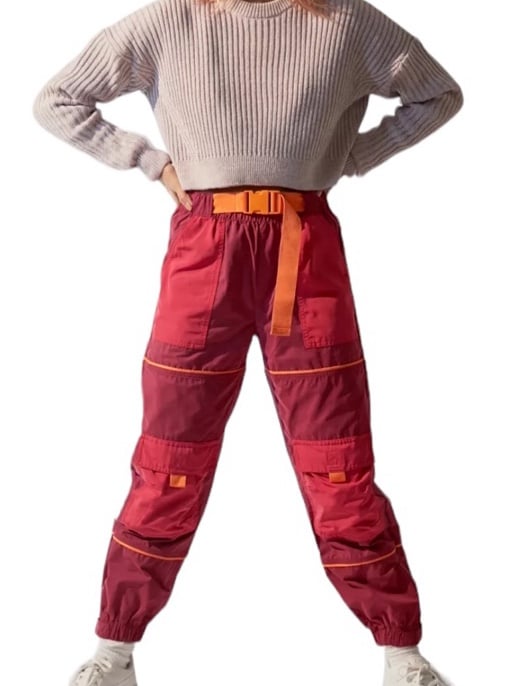 Urban outfitters pink orange utility cargo pants Size Small