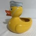 Teleflora Gifts Large Yellow Duck Ceramic Planter Vase Rubber Ducky Style 9X9