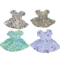 Dot Dot Smile 4 Twirl Short Sleeve Dresses Size 6-12 Months