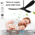 New Boosant Smart Ceiling Fan 3 Blade Solid Wood Black Indoor Outdoor w/ Remote