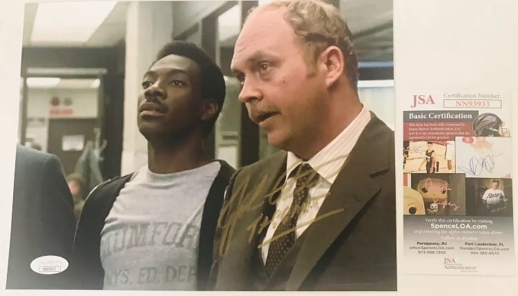 JOHN ASHTON ACTOR LEGEND SIGNED AUTOGRAPHED BEVERLY HILLS COP 8X10 PHOTO JSA COA