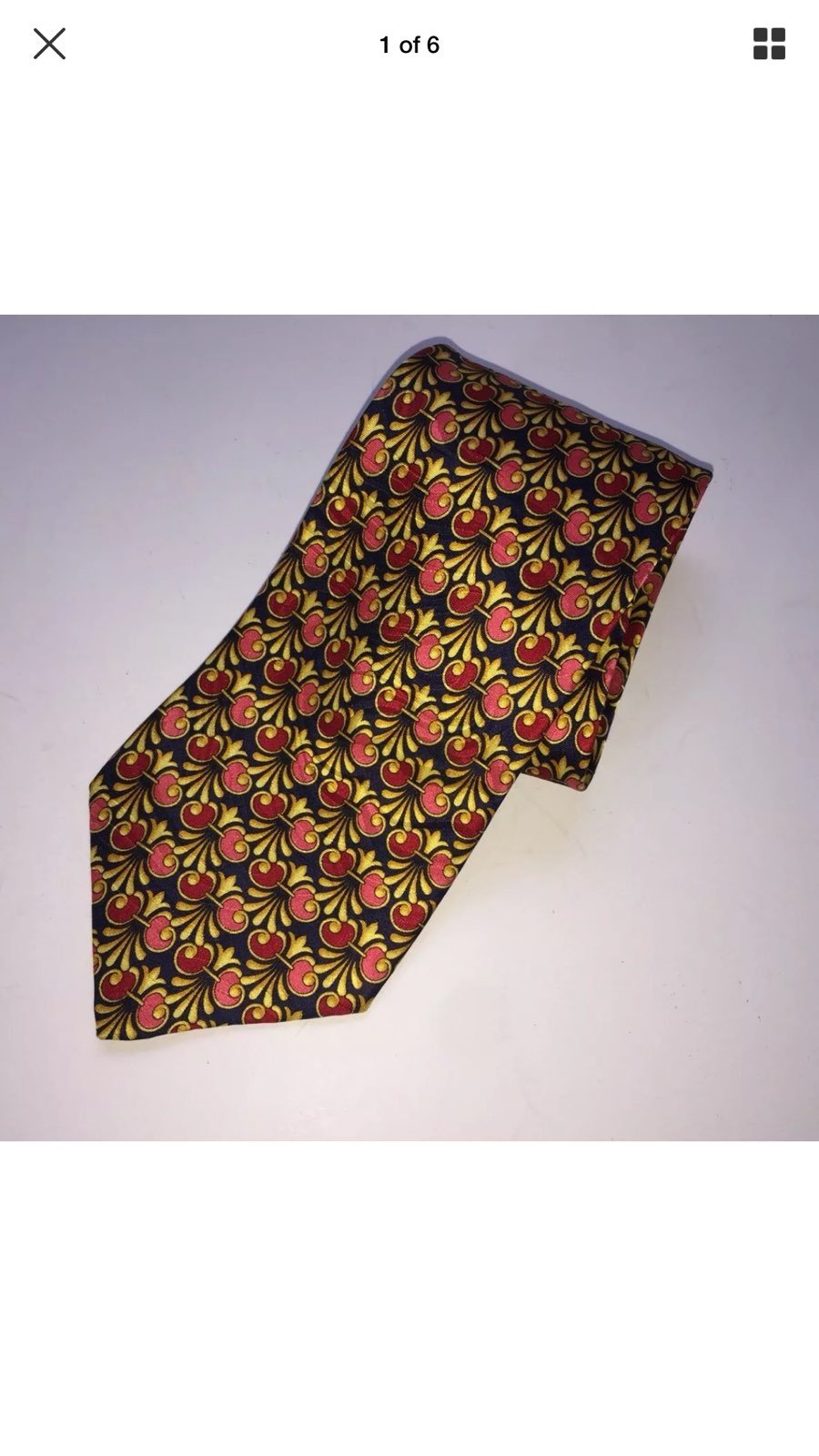Gianni Versace Men’s Tie Silk Necktie