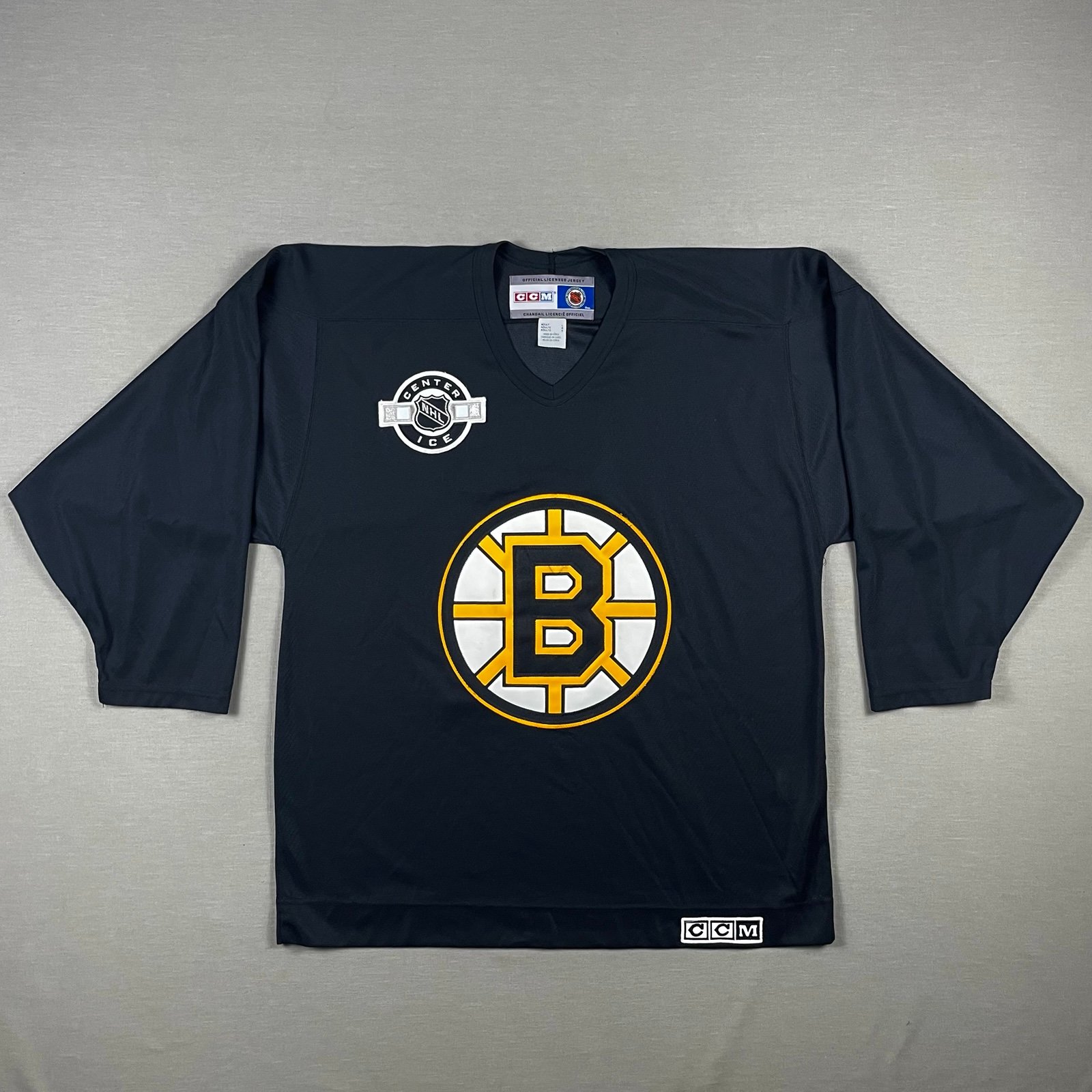 Vintage Boston Bruins Hockey Jersey Mens Large CCM Air Knit Black 80’s 90’s EUC