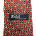 Polo by Ralph Lauren Red Navy & Yellow Circular Belt Silk Neck Tie