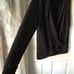 Lauren Ralph Lauren Black Wrap v neck Hoodie top pullover women size XL