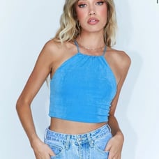 Janaya Blue Halter top