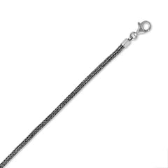 Limited Lengths! 3mm Oxidized Bali Wheat Chain