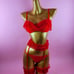 Red lingerie set