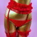 Red lingerie set