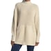 NWOT RDI Mock Neck Kangaroo Pocket Ribbed Tunic Sweater In Cream Size Medium