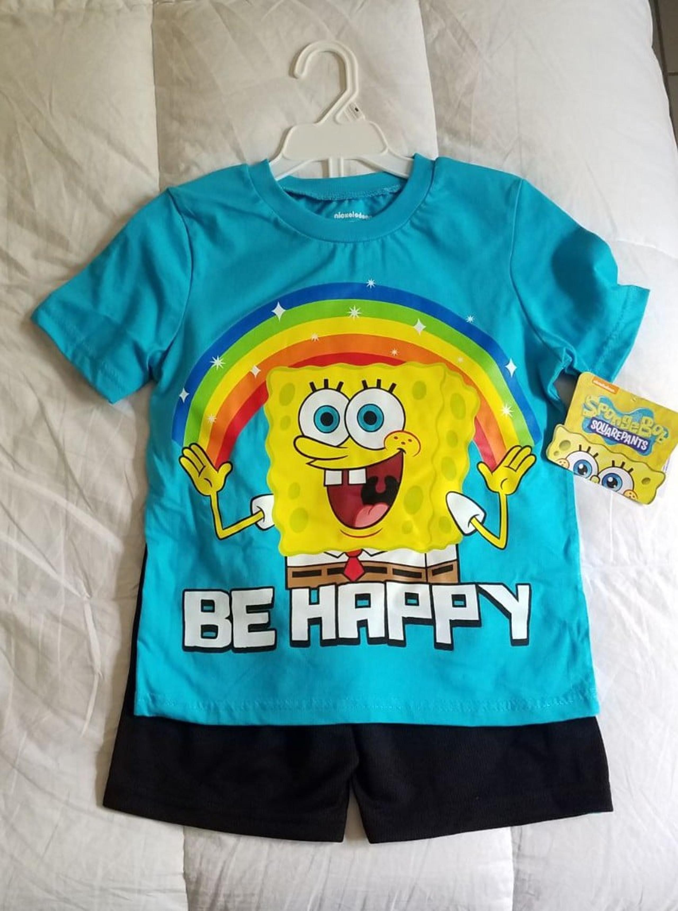 NWT SPONGEBOB T-Shirt Short Set Sz 6