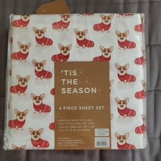 Corgi Sheets Holiday Christmas
