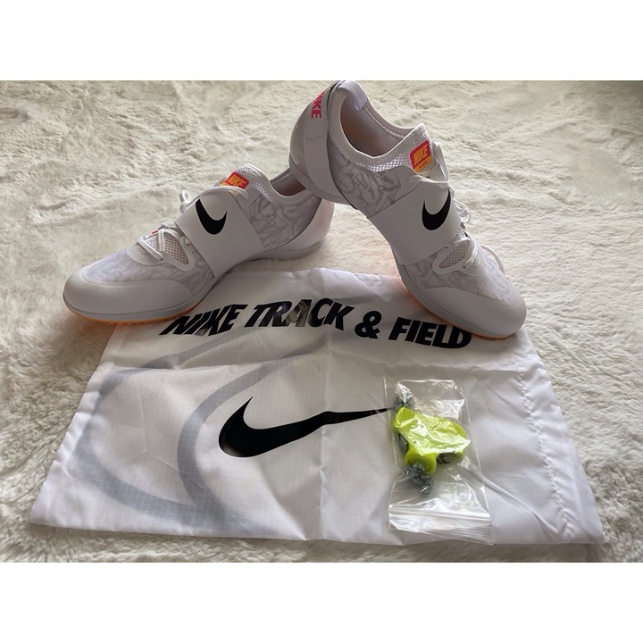 Men’s Sz 14 Nike Zoom Pole Vault Elite 3 Track Spikes AA1204-101 White Orange