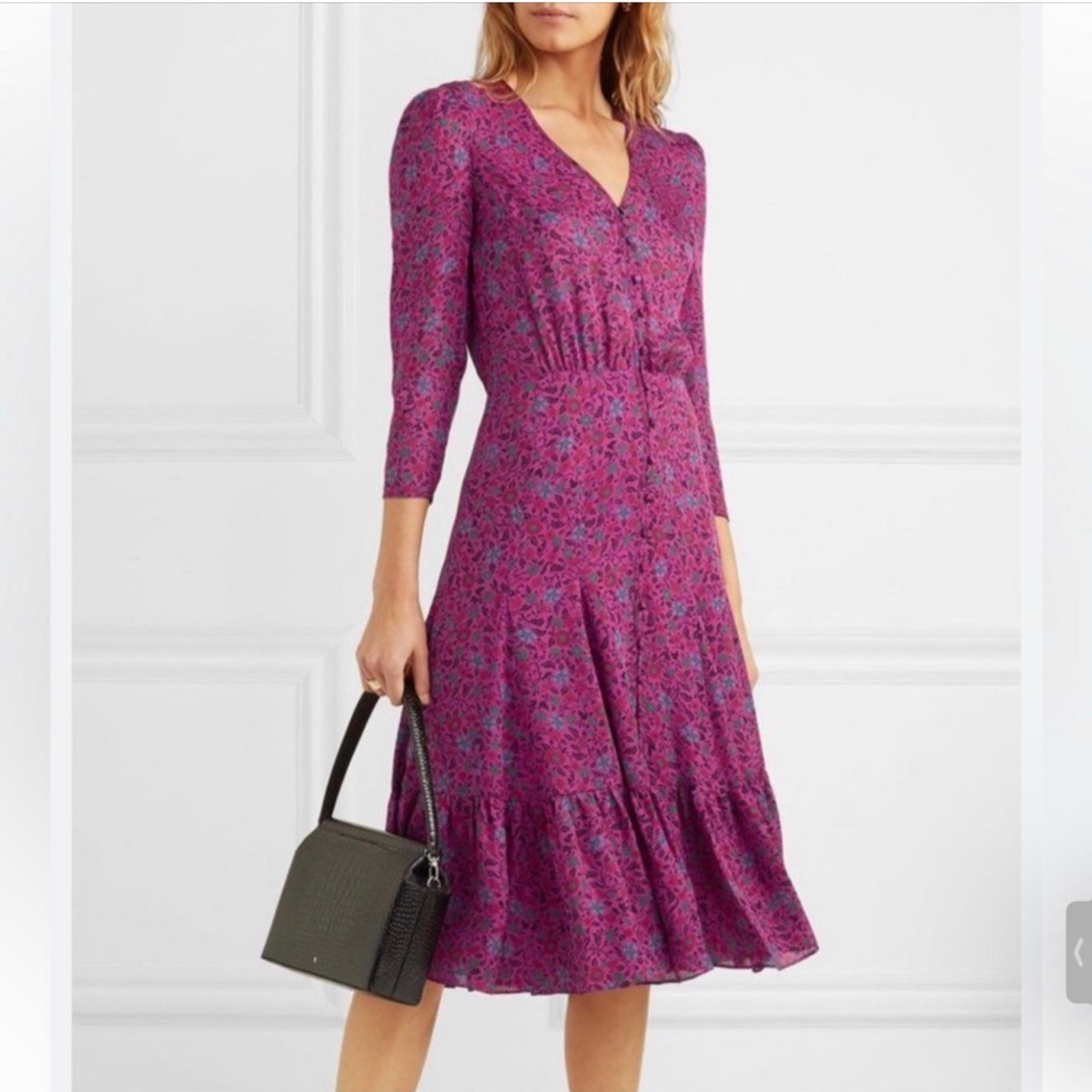 VERONICA BEARD Lasanna Floral Midi Dress Sz 2