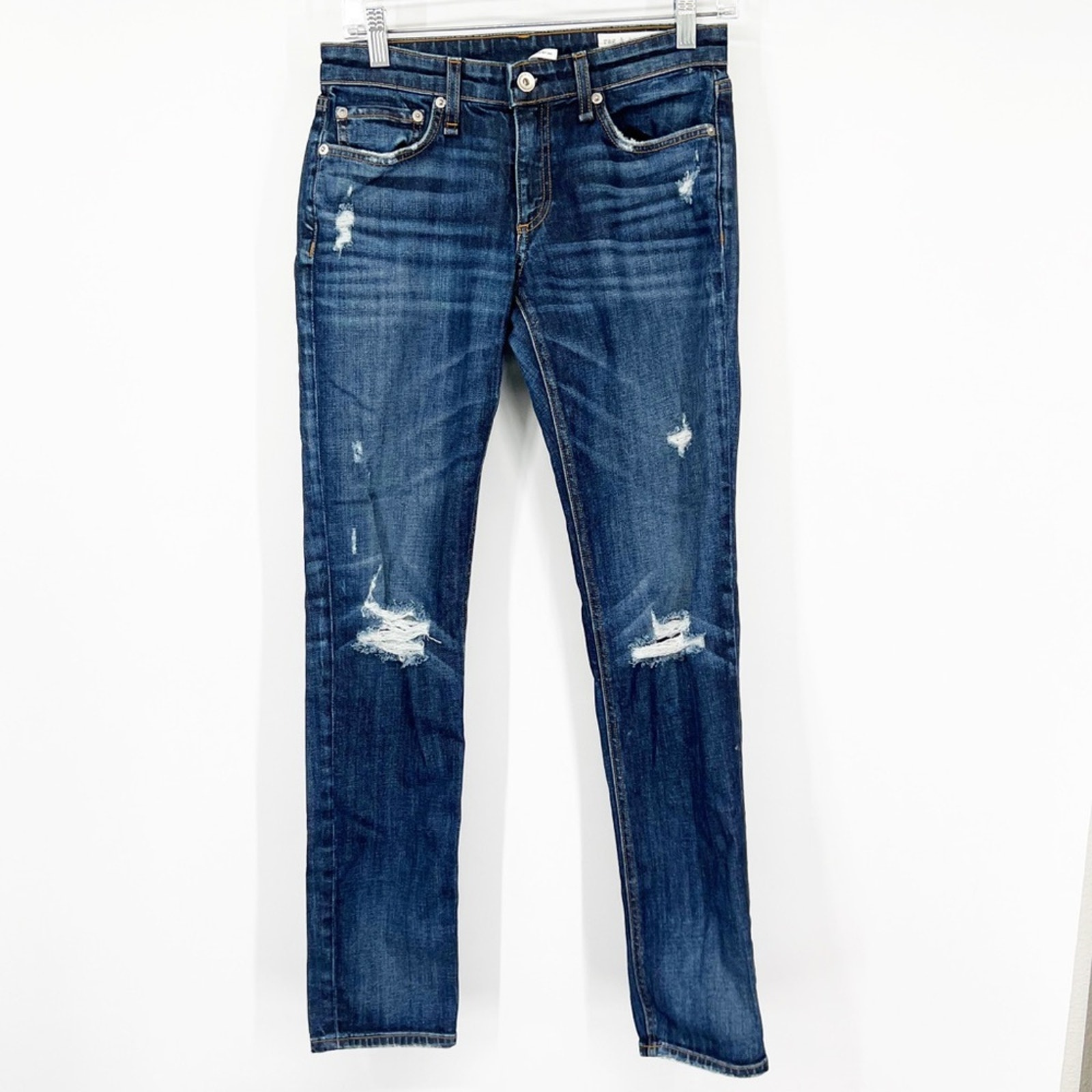Rag & Bone Dre Low-Rise Slim Boyfriend Jeans in Harper