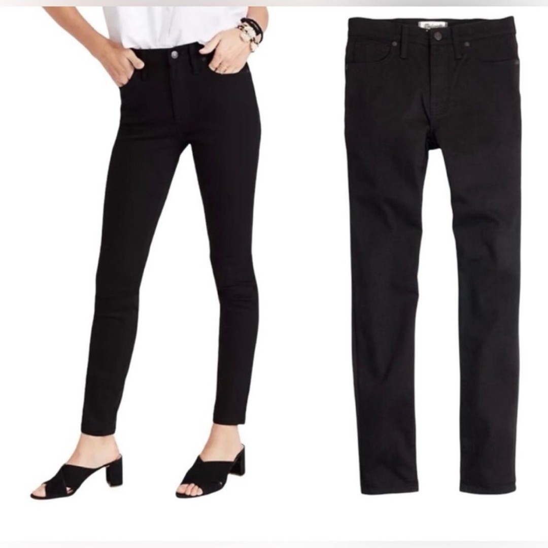 Madewell 9” Women's Size 29 Tall High Rise Skinny Jean in Washed Black