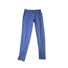 BCBGMAXAZRIA Womens Blue High-Waisted Leggings Size S