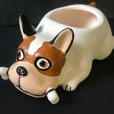 French Bulldog Ceramic Succulent/Flower Planter