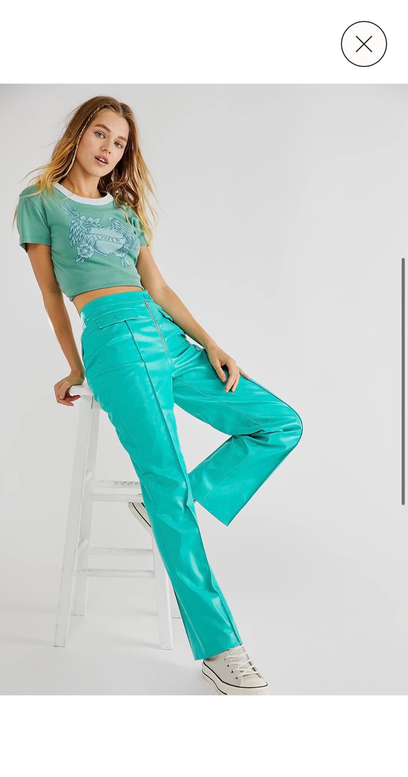 Urban outfitters hosbjerg Emilie Ada pants High-waisted, straight-leg, zip-up