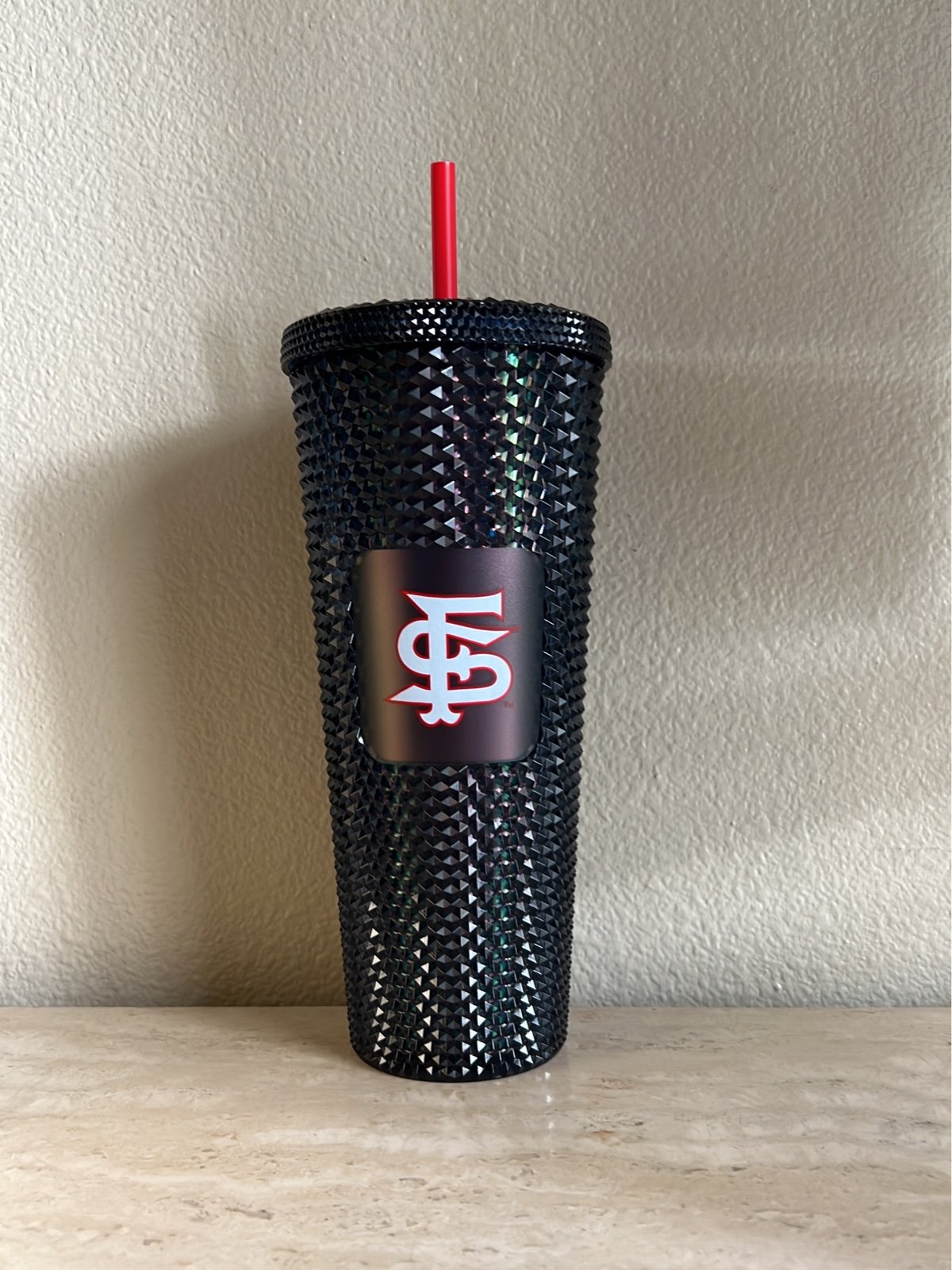 Black Studded fresno State Tumbler